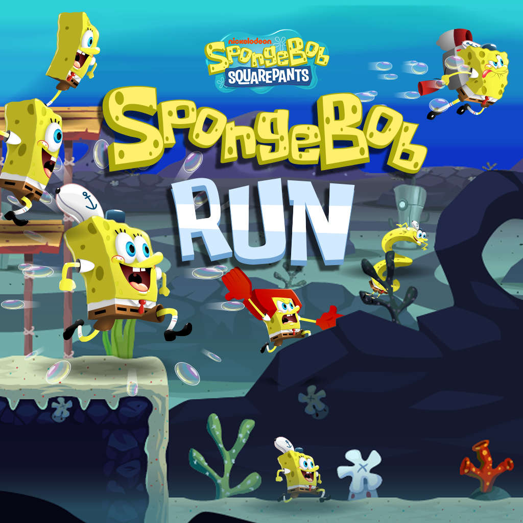 spongebob running