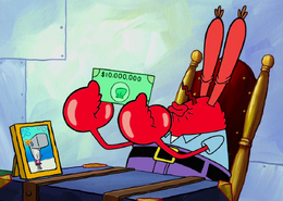 Krabs with money