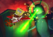 Prerelease screenshot of "It Came from Bikini Bottom." (#2)