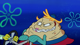 Mrs. Puff with an evil grin.