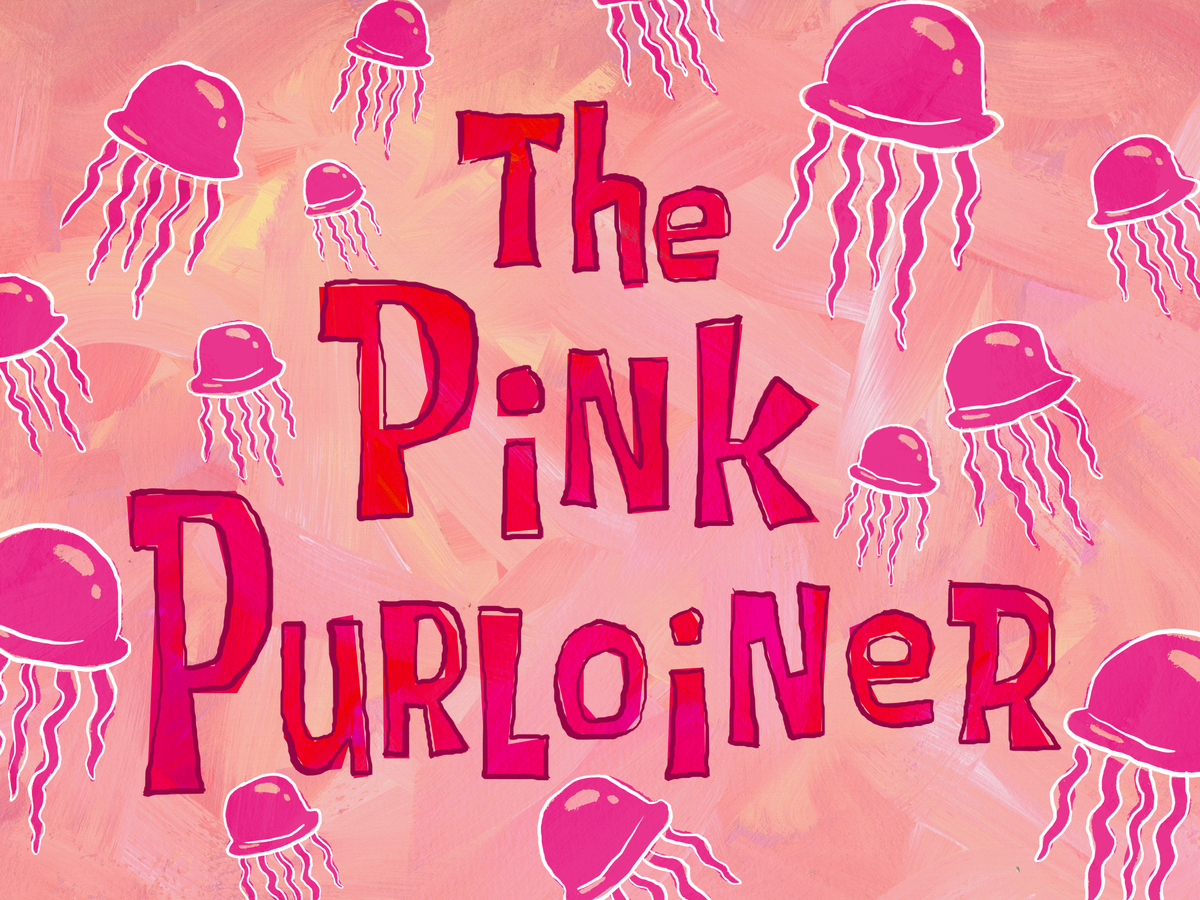 The Pink Purloiner/transcript, Encyclopedia SpongeBobia