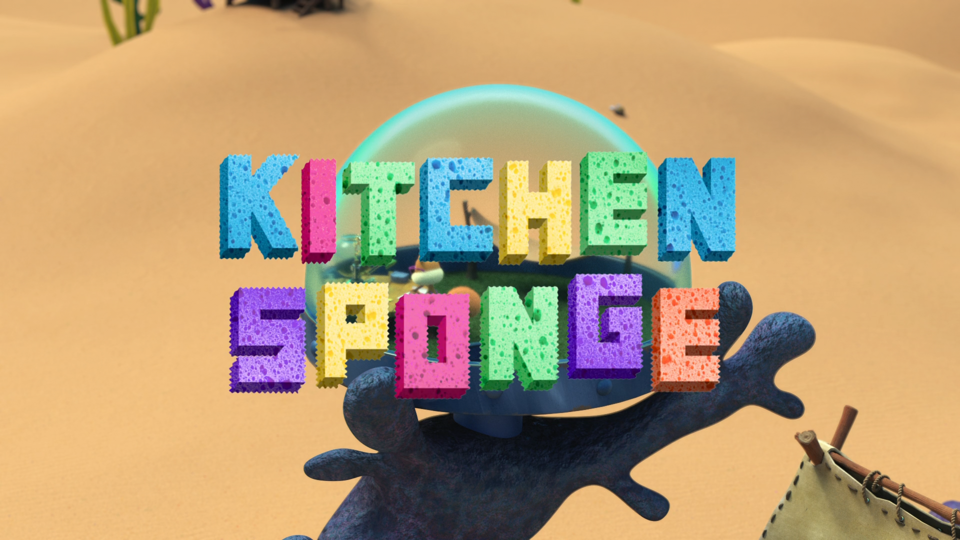 spongebob in the kitchen