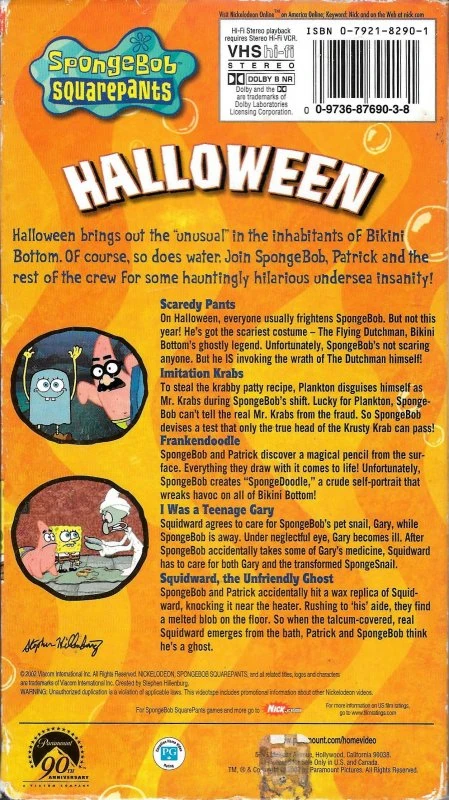 Spongebob Squarepants Halloween Vhs