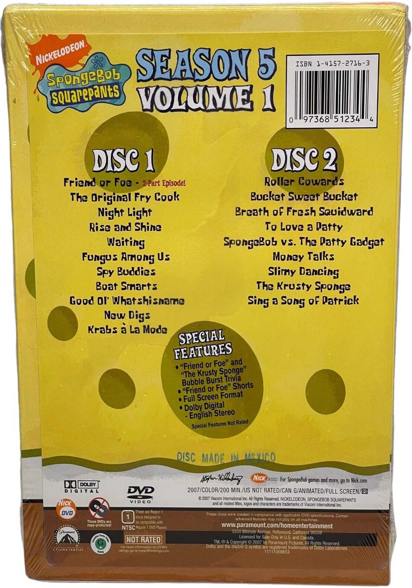 Season 5 Volume 1 | Encyclopedia SpongeBobia | Fandom