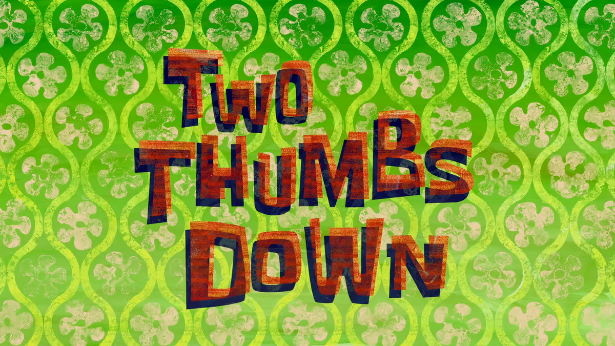 Two Thumbs Down (song), Encyclopedia SpongeBobia