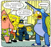 SpongeBob & Patrick costumes in The Simpsons comics