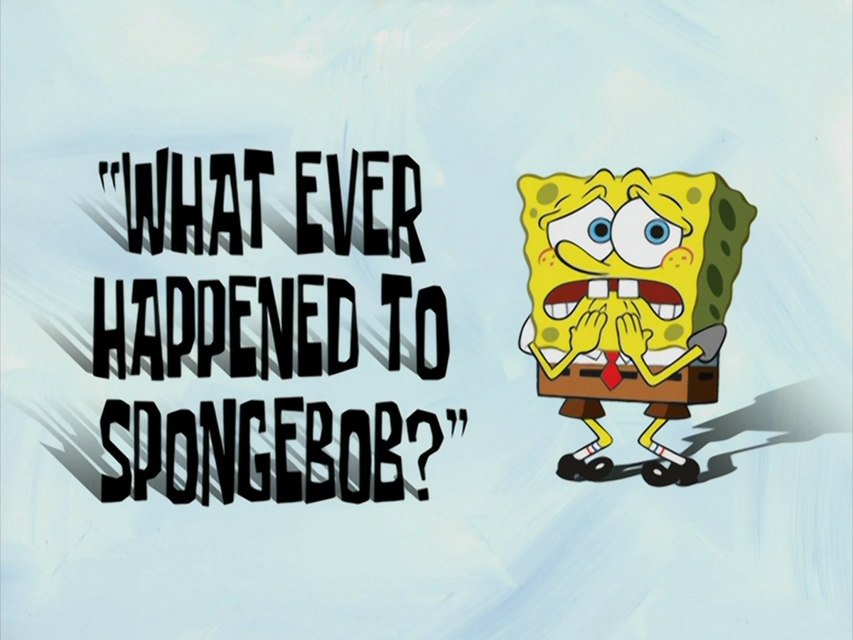 Sad Spongebob  somewhere.inbetween