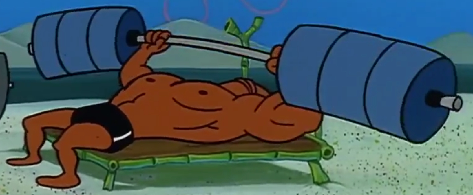Spongebob bodybuilder