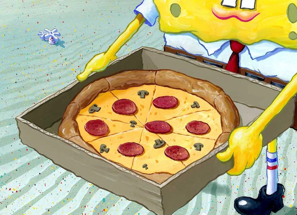spongebob krusty krab pizza rock