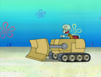 Squidward's Bulldozer in Big Sister Sam