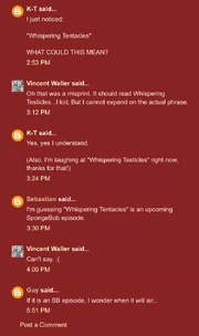 Vincent Waller replying to an assumed statement about the episode.