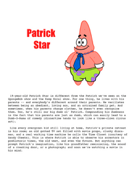 Patrick Star Descriptive Personality Statistics