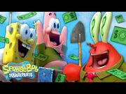 SpongeBob & Patrick Find Buried Treasure! 💰 Full Scene 'The Treasure of Kamp Koral' - Kamp Koral