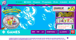 The Ultimate Bikini Bottom Buddy Search game on YTV website