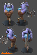 Barbarian game piece
