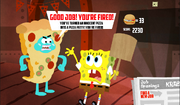 SpongeBob, You're Fired! (online game) - Good job! You're fired! (Pizza Pete)