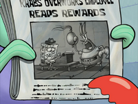 SpongeBob writes a story about Mr. Krabs forcing him to write lies about others.
