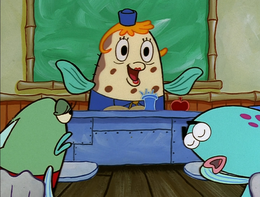 Mrs. Puff at her school.