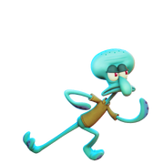 Squidward's render in Nickelodeon All-Star Brawl 2