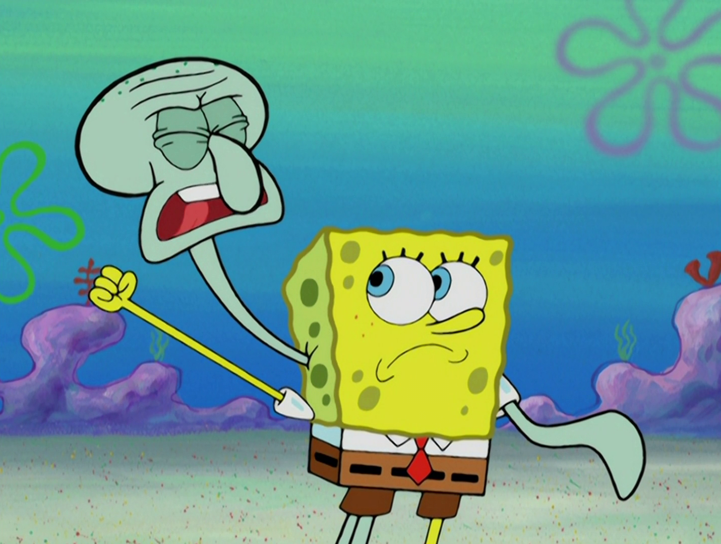 spongebob and squidward together