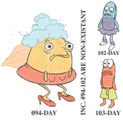 Incidentals 95-101's models shown to be absent from the original main model sheet (Note: the label is mistakenly shown to claim Incidentals 95-102 are absent).