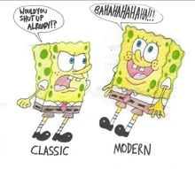 Classic vs Modern SpongeBob