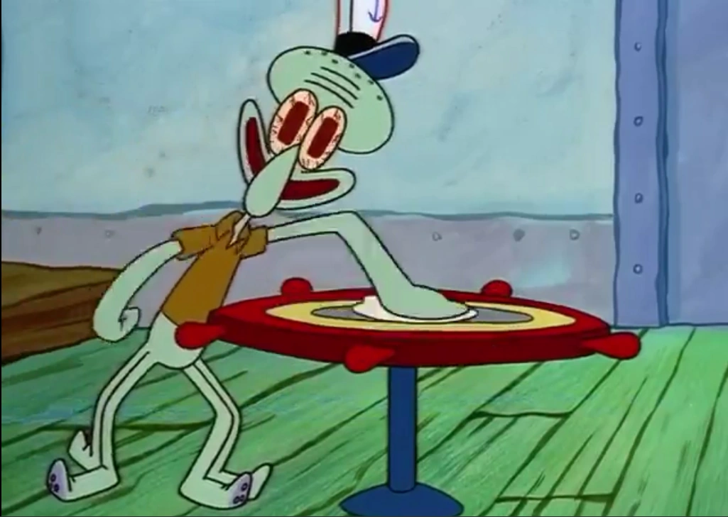 Картина сквидварда бодрый и бойкий