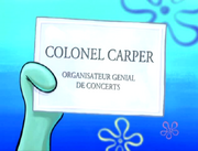 Colonel Carper Organisateur Génial de Concerts