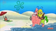 SpongeBob Riding Pat The Horse