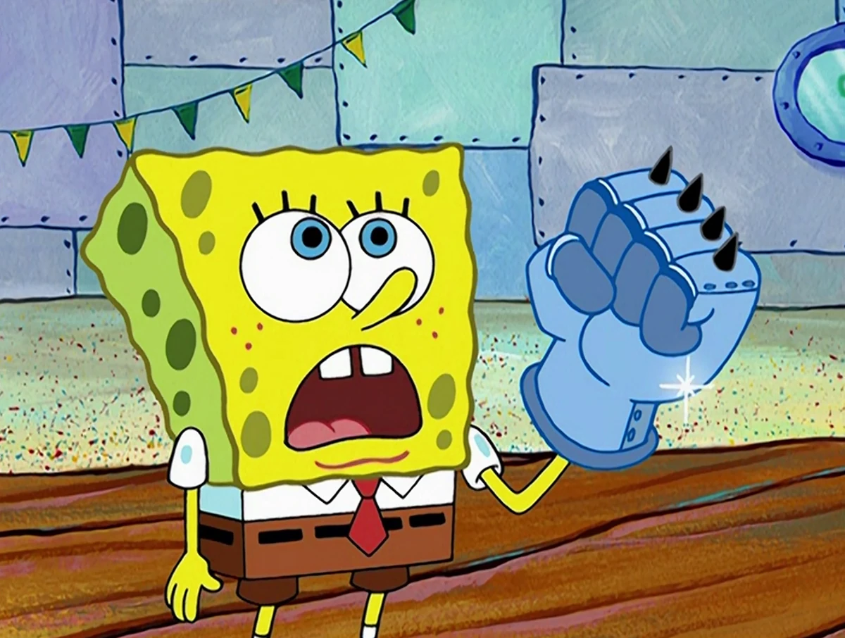 Metal glove with spiked knuckles Encyclopedia SpongeBobia Fandom