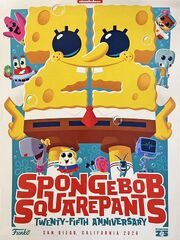 SpongeBob-25th-anniversary-Funko-poster