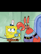 Mr.Krabs smells Spongebob's foot