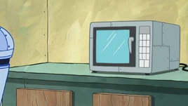 Microwave in Krusty Kleaners