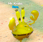 Gold Mr. Krabs buddy in SpongeBob Simulator