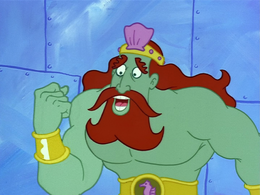 Now his whole arm is brighter.