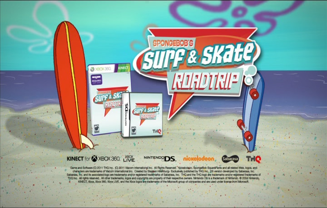 Spongebob's Surf And Skate Roadtrip Nintendo DS (Seminovo) (Jogo