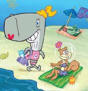 SpongeBob-Pearl-and-Sandy-beach