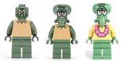 All Squidward minifigure variations