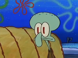 Squidward without wrinkles