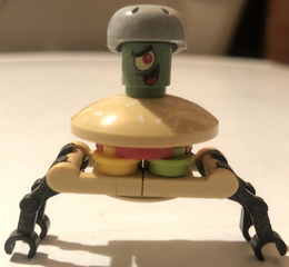 Plankton's bot burger LEGO version.