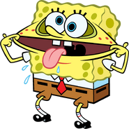 SpongeBob grimaces stock art 2