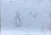Production artwork for a cutscene with Plankton