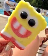 Paleta de Bob Esponja con ojos de chicle