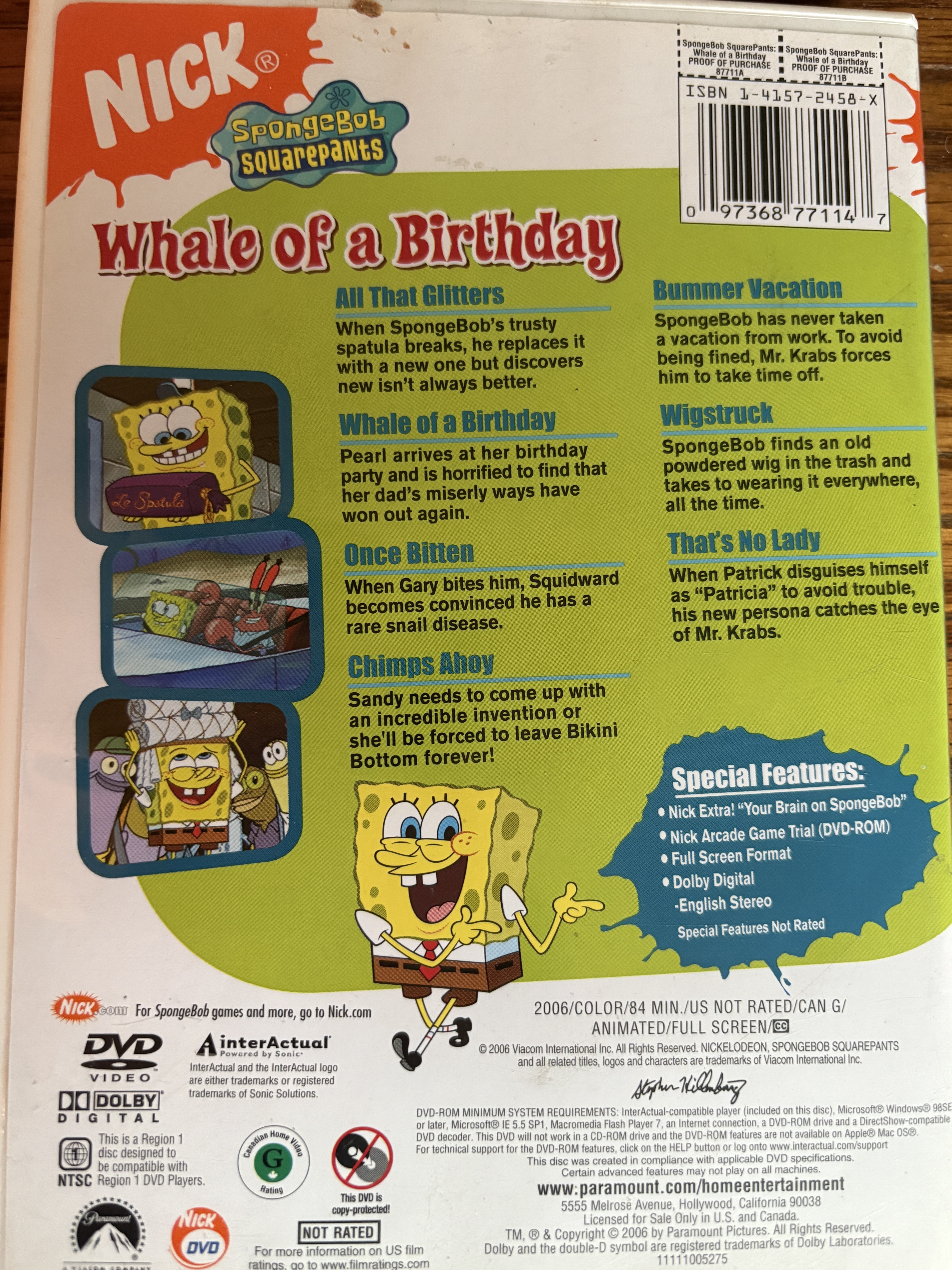 Whale Of A Birthday Dvd Encyclopedia Spongebobia Fandom