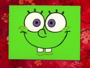 The box of SpongeBob's face in international version