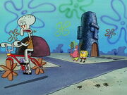 SpongeBob's house is missing in "Jellyfishing."