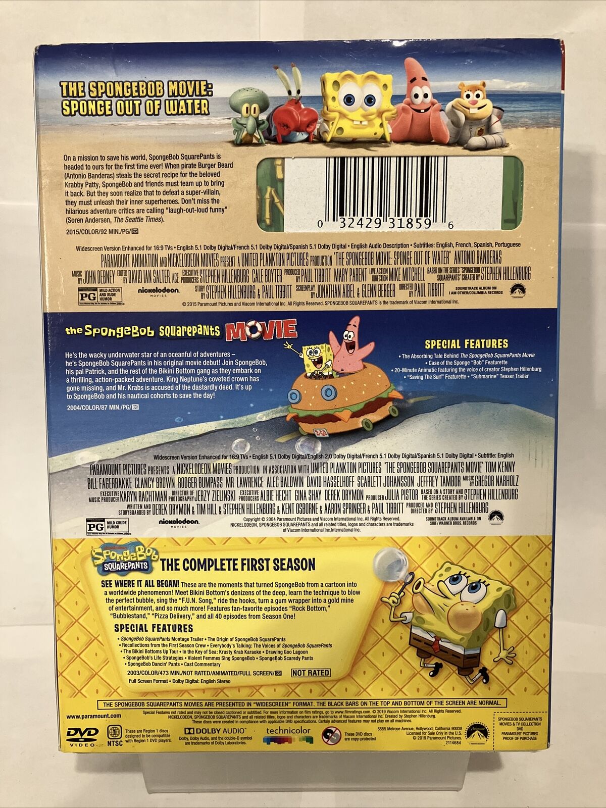 The Spongebob squarepants movie (DVD, Bilingual)