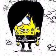 Emo SpongeBob, original meme, c. 2000s