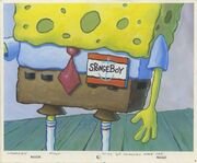 SpongeBoy Name Tag Production Art