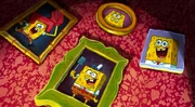 Wall of SpongeBob portraits